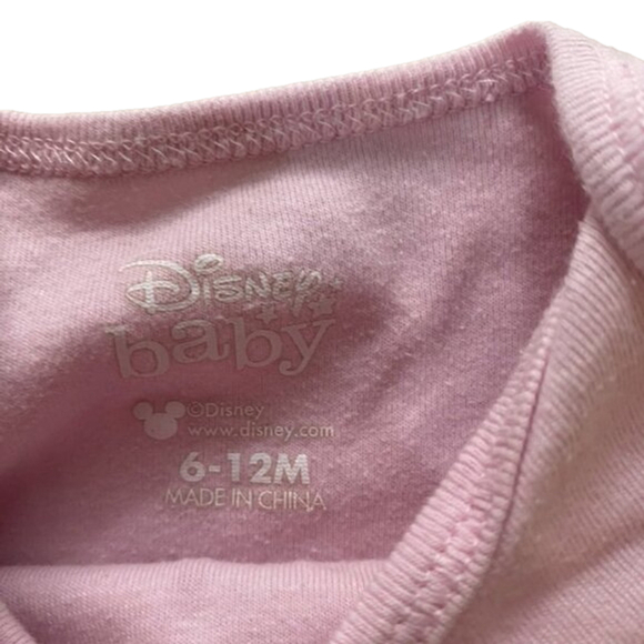 Disney Babygirl Bodysuit 6-12M Pink minnie mouse design - Picture 4 of 5